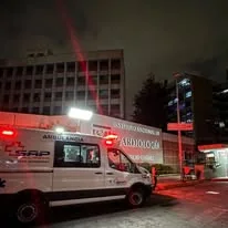 Ambulancia SAP durante servicio nocturno